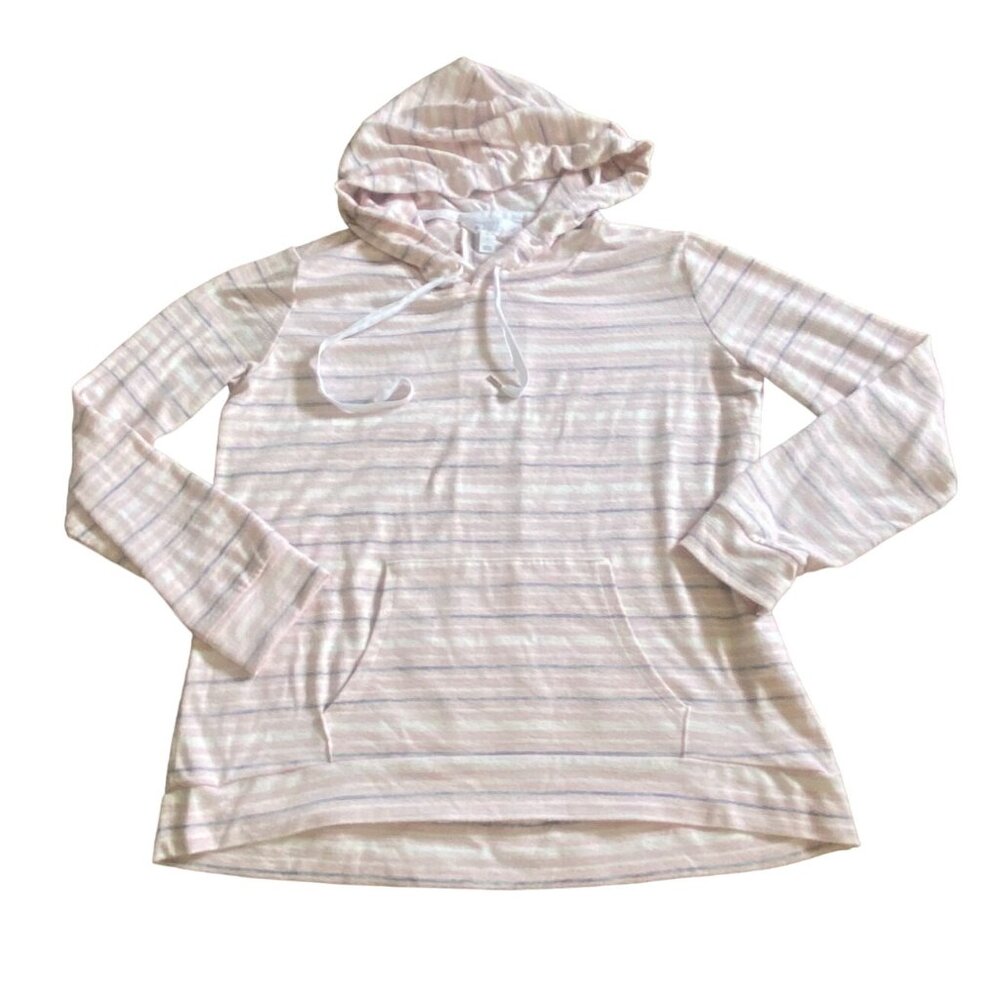 Market & Spruce Womens Striped Blouse-Lightweight-Pink-Size Large-GUC
